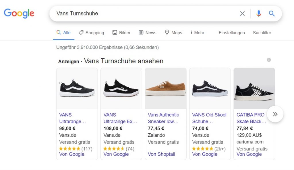 Google Shopping Kampagne