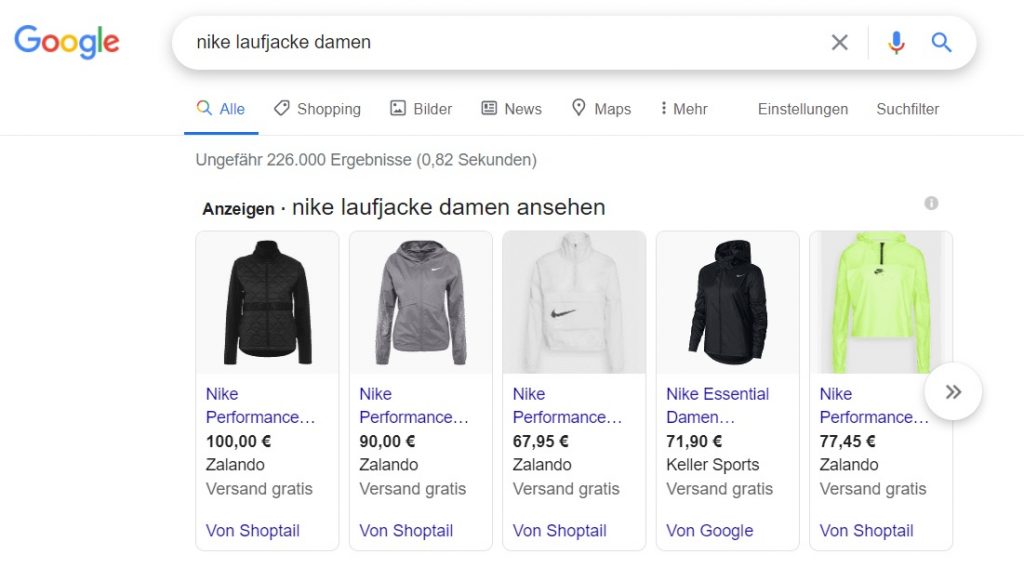 Google-Smart-Shopping-Kampagne
